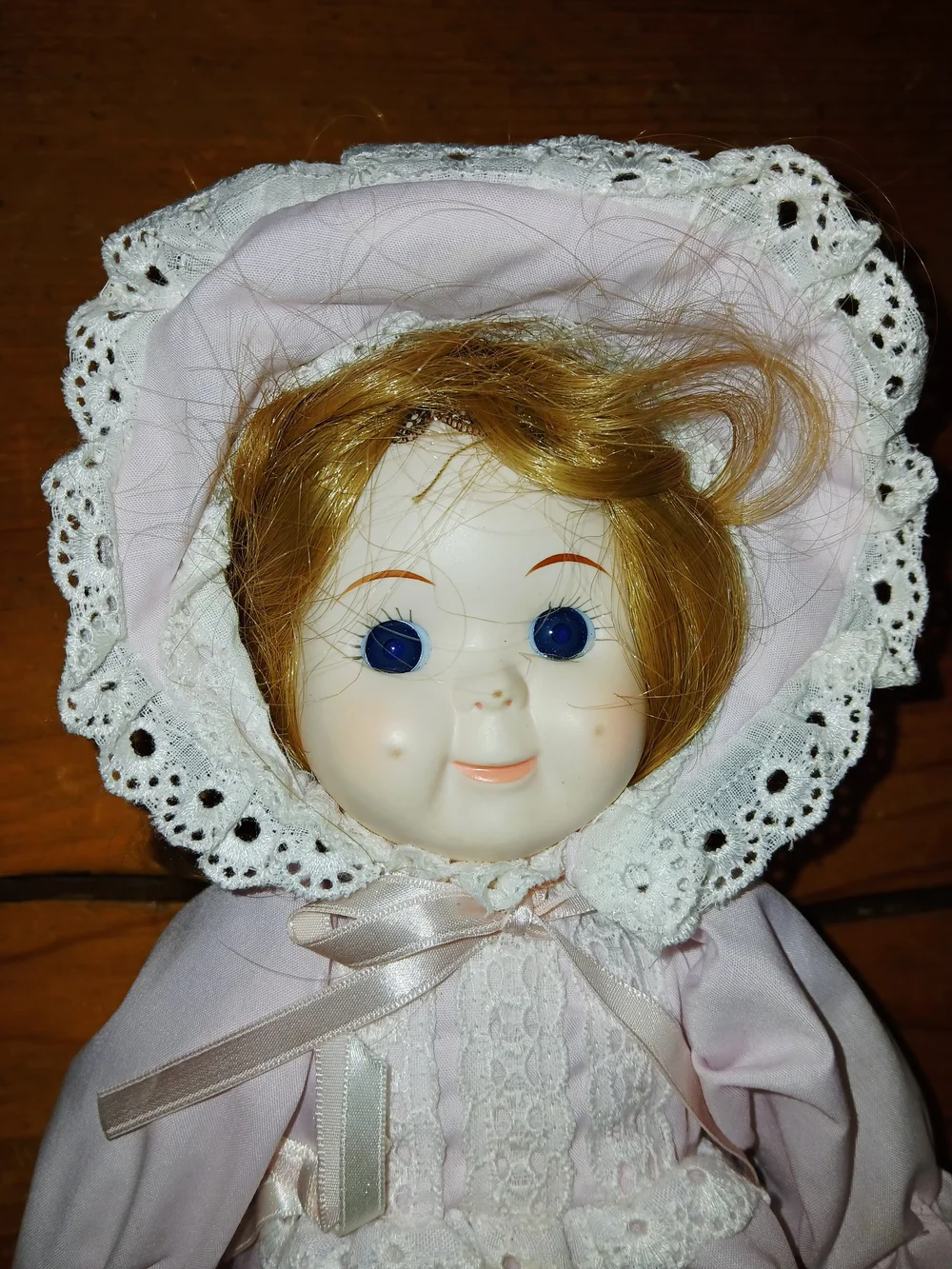 Delicate Pink Lace Baby Doll by